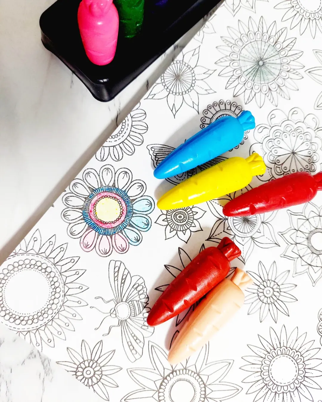 رنگامیزی با مداد شمعی جادوئی