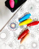 رنگامیزی با مداد شمعی جادوئی