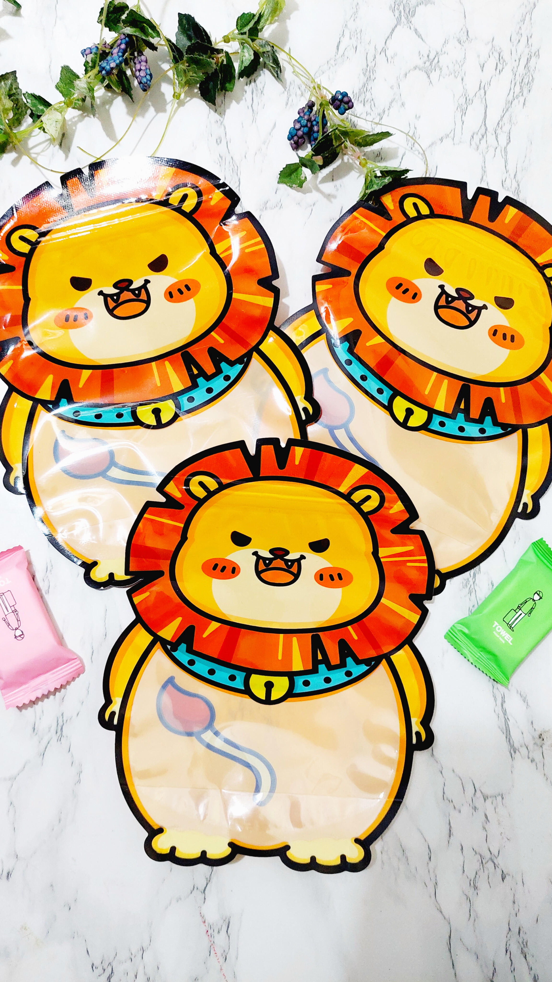 زیپ کیپ طرح شیر برای تنقلات و اکسسوری