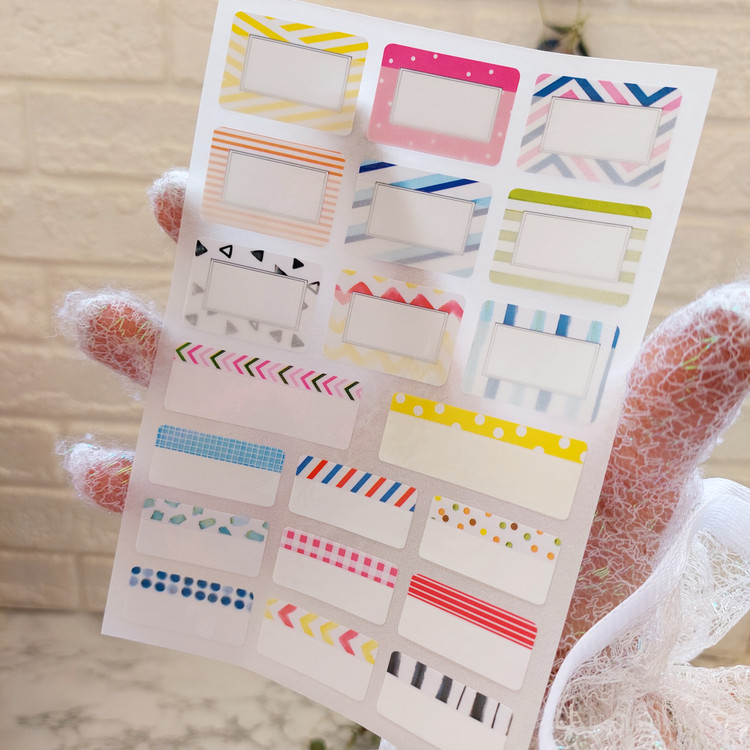 برچسب اسم رنگی ضد اب