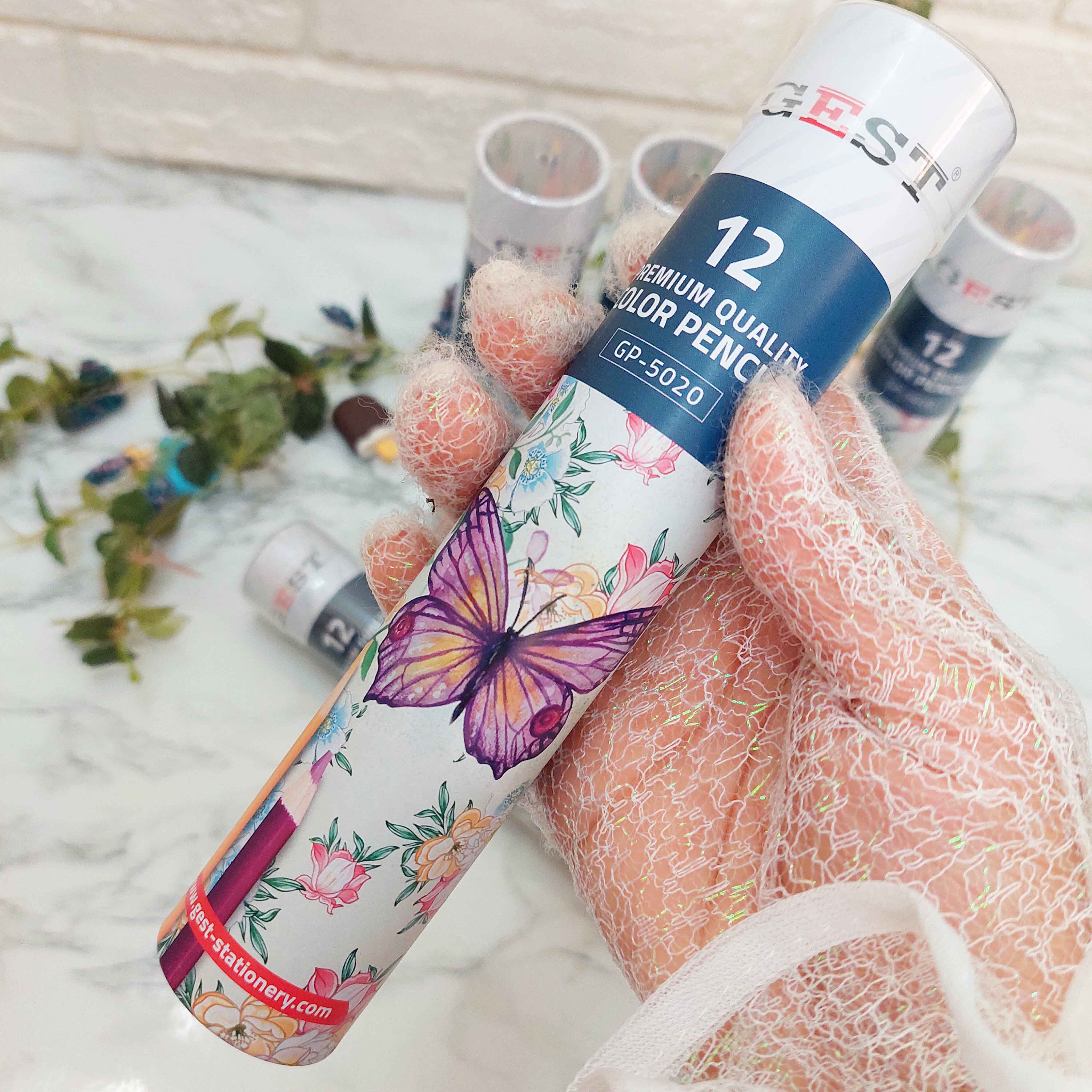 مداد رنگی لوله ای فلزی