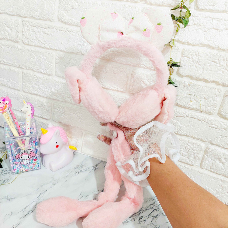 گوشگیر فانتزی پمپی مناسب سرمای زمستون