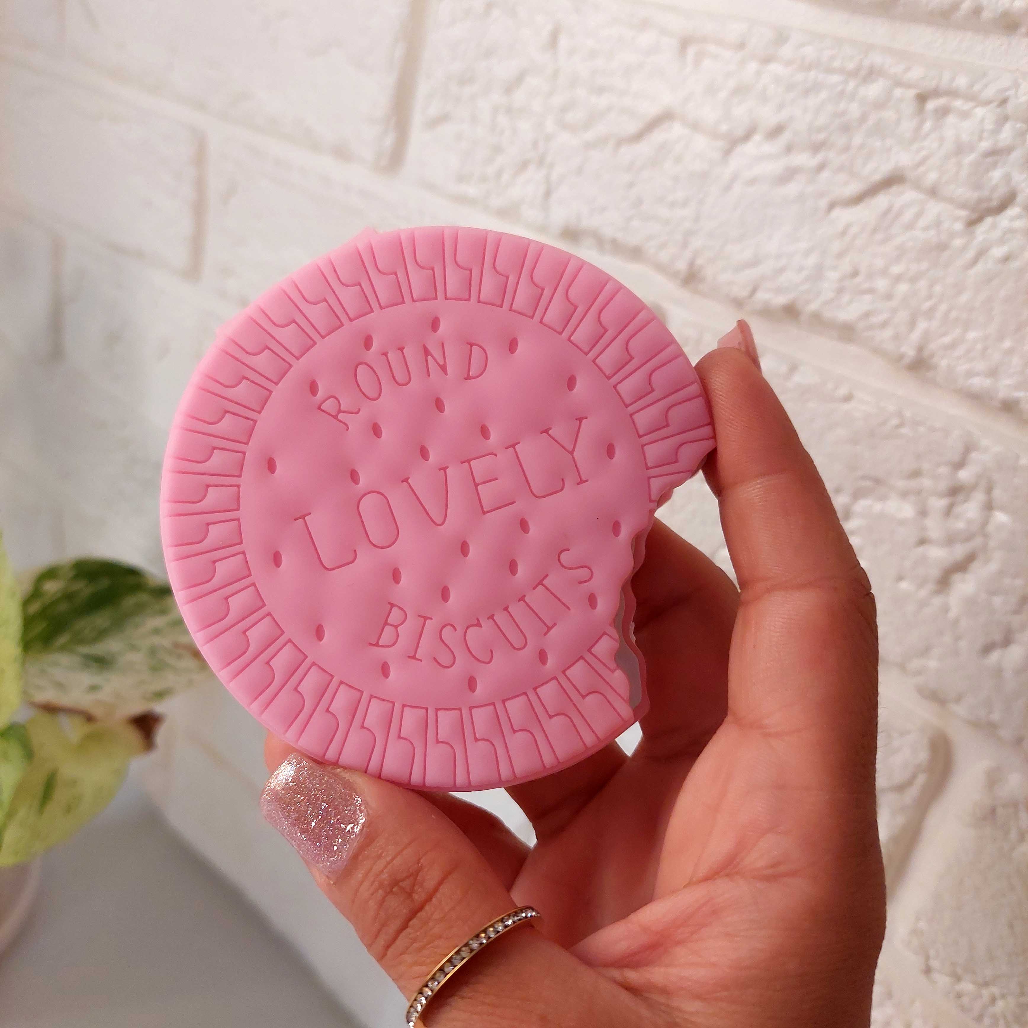 دفترچه معطر سیلیکونی بیسکوییت صورتی