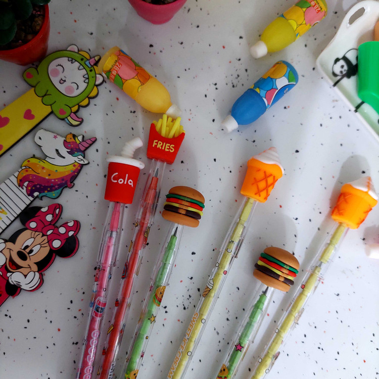 مداد فشنگی طرح فست فود