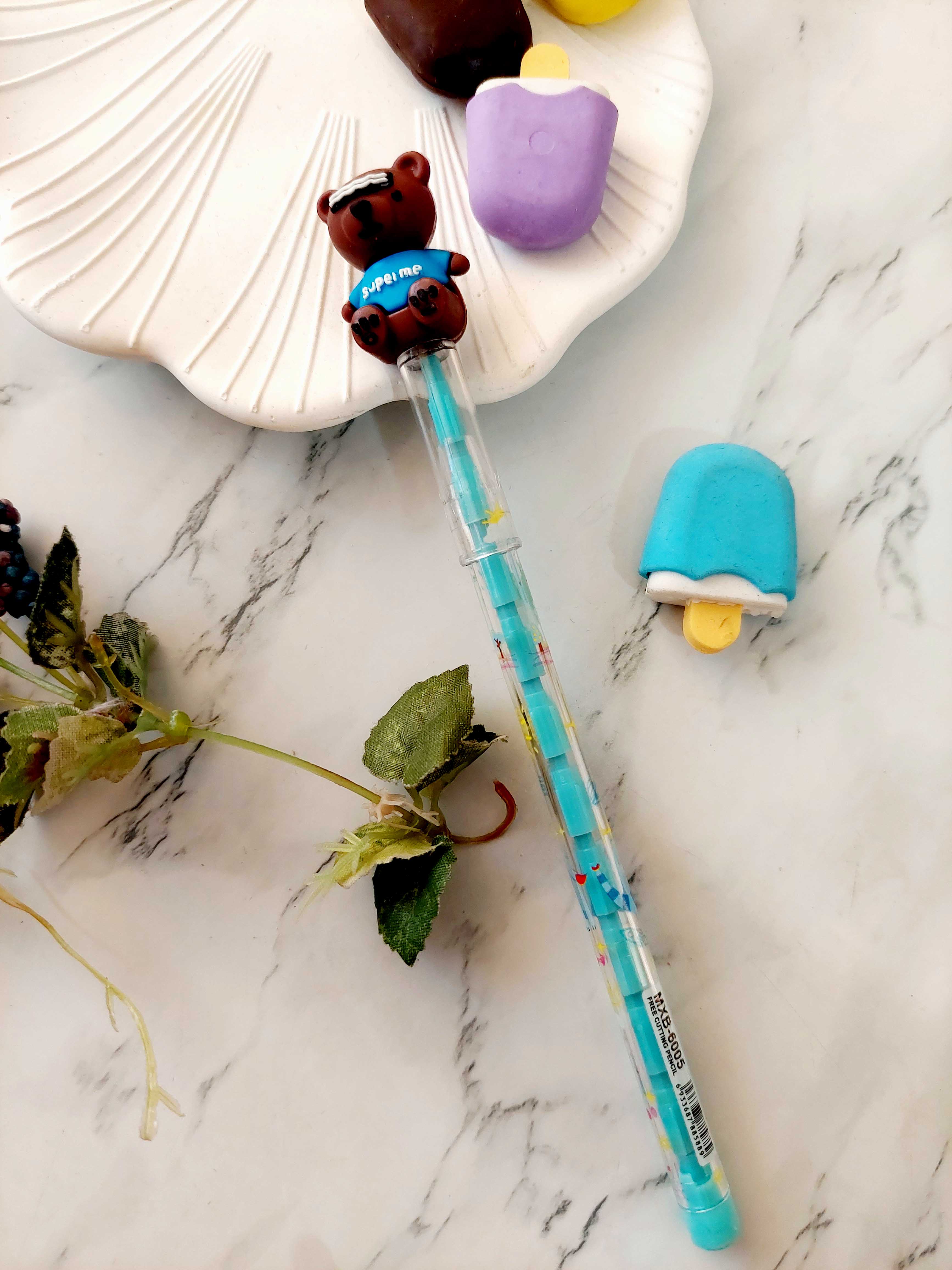 مداد فشنگی طرح تدی با نمک