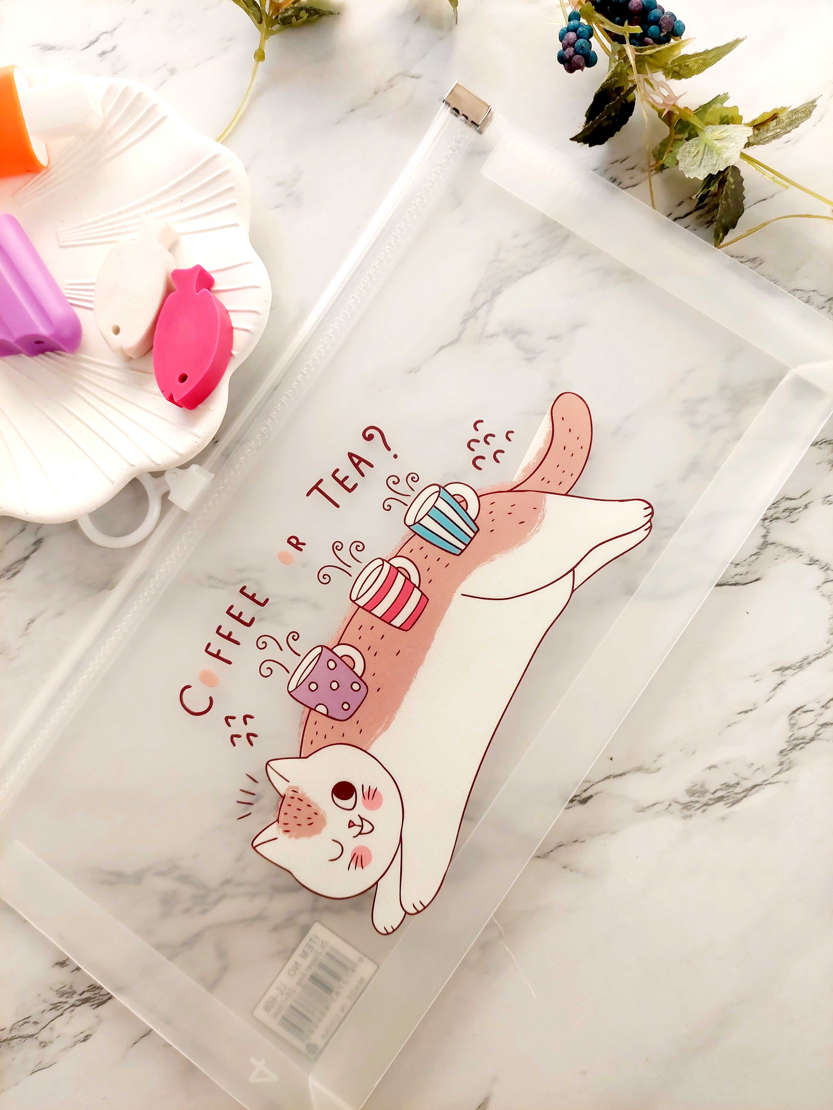 جامدادی طلقی  شفاف کیوت