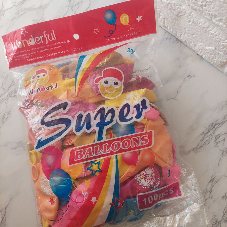 بادکنک رنگی چاپی