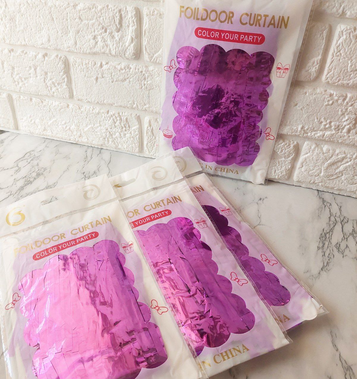 پرده متالایز ریش ریش