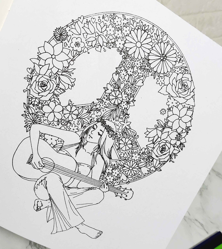 دفتر رنگامیزی زیبا