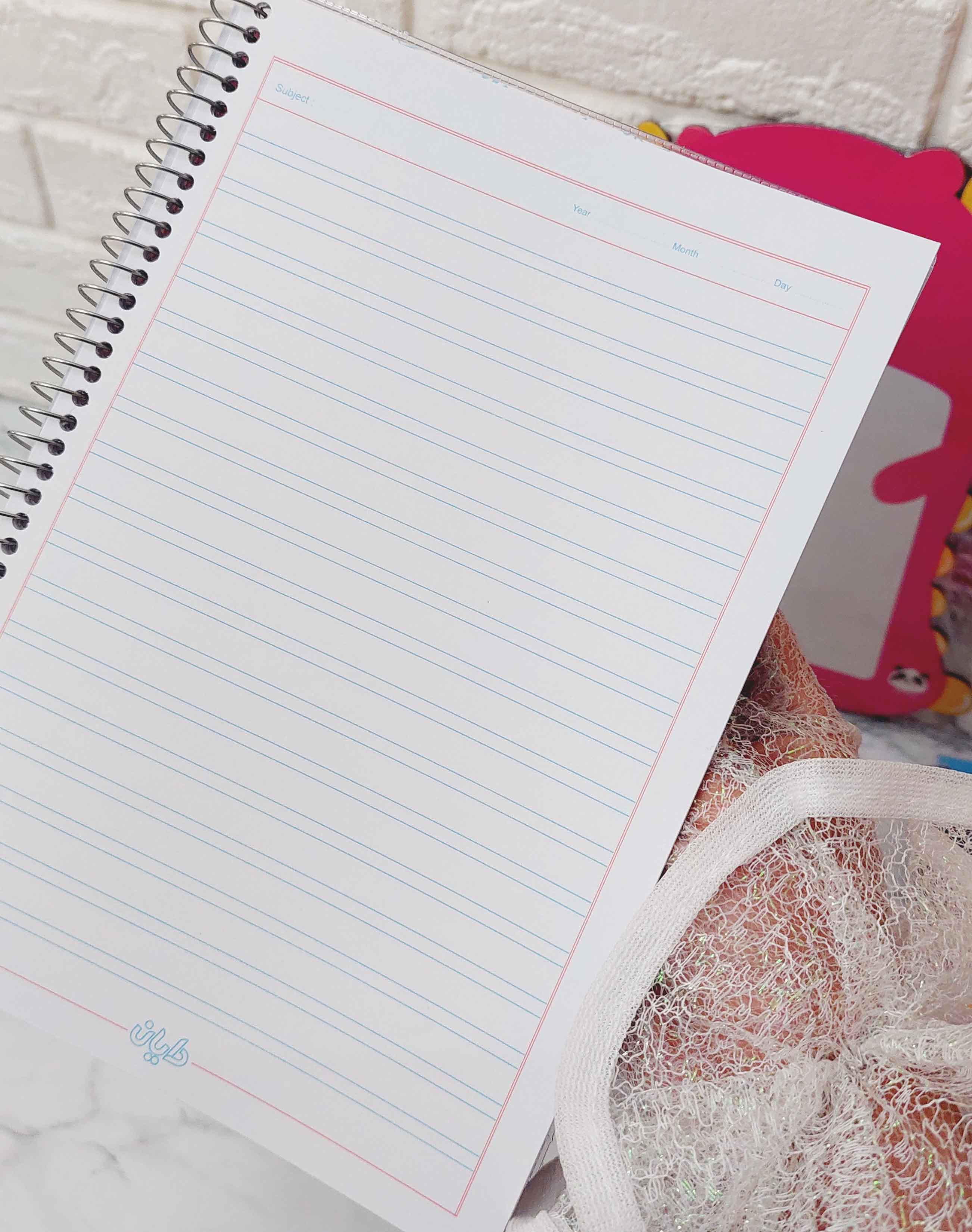 دفتر زبان مجلد 60 برگ