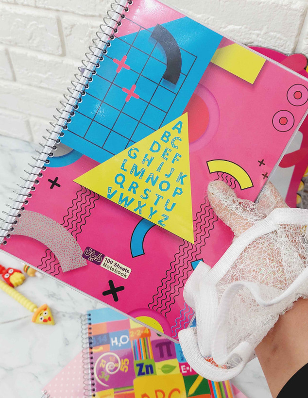 دفتر زبان مجلد دو خط