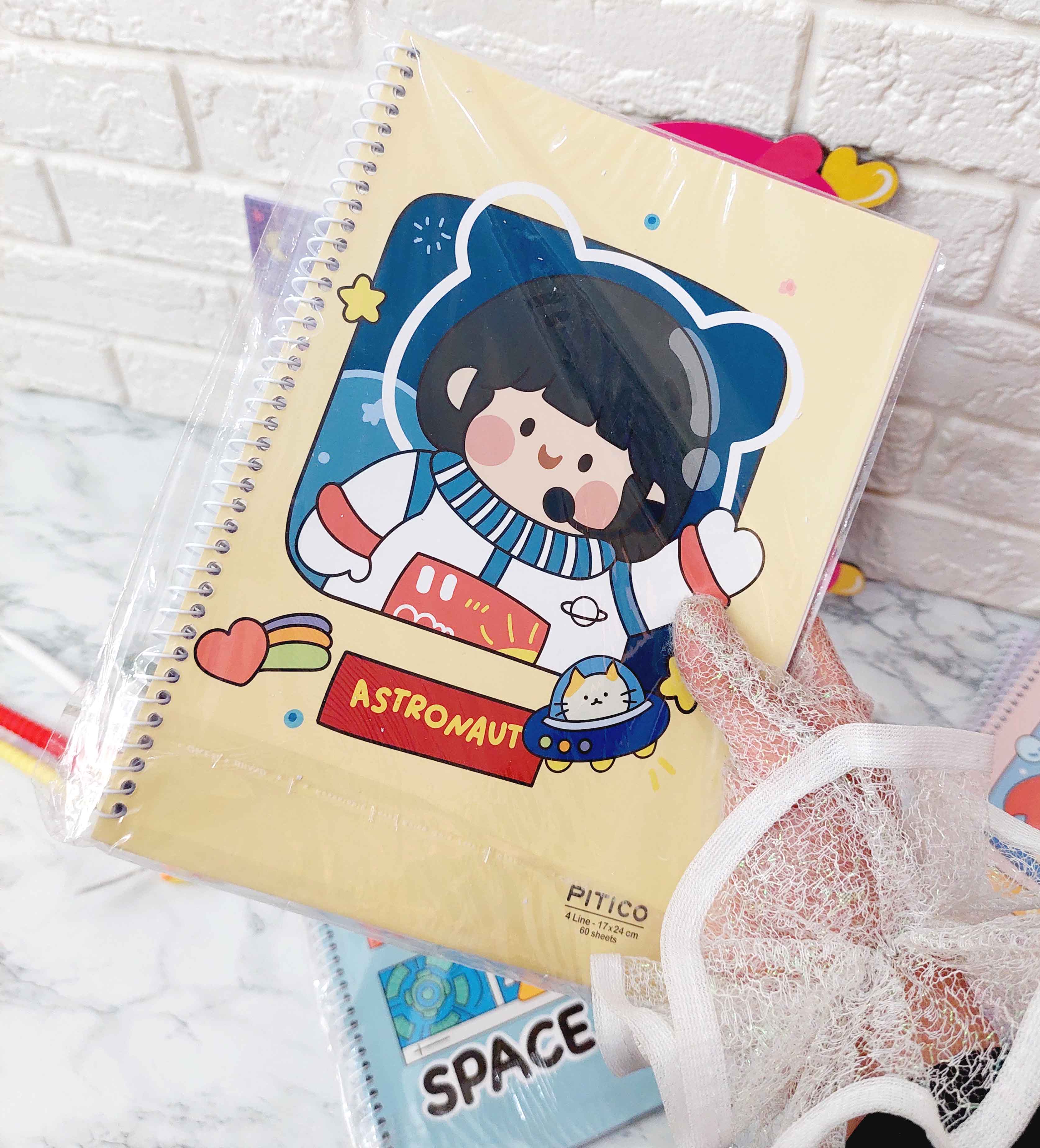 دفتر زبان چهارخط فانتزی