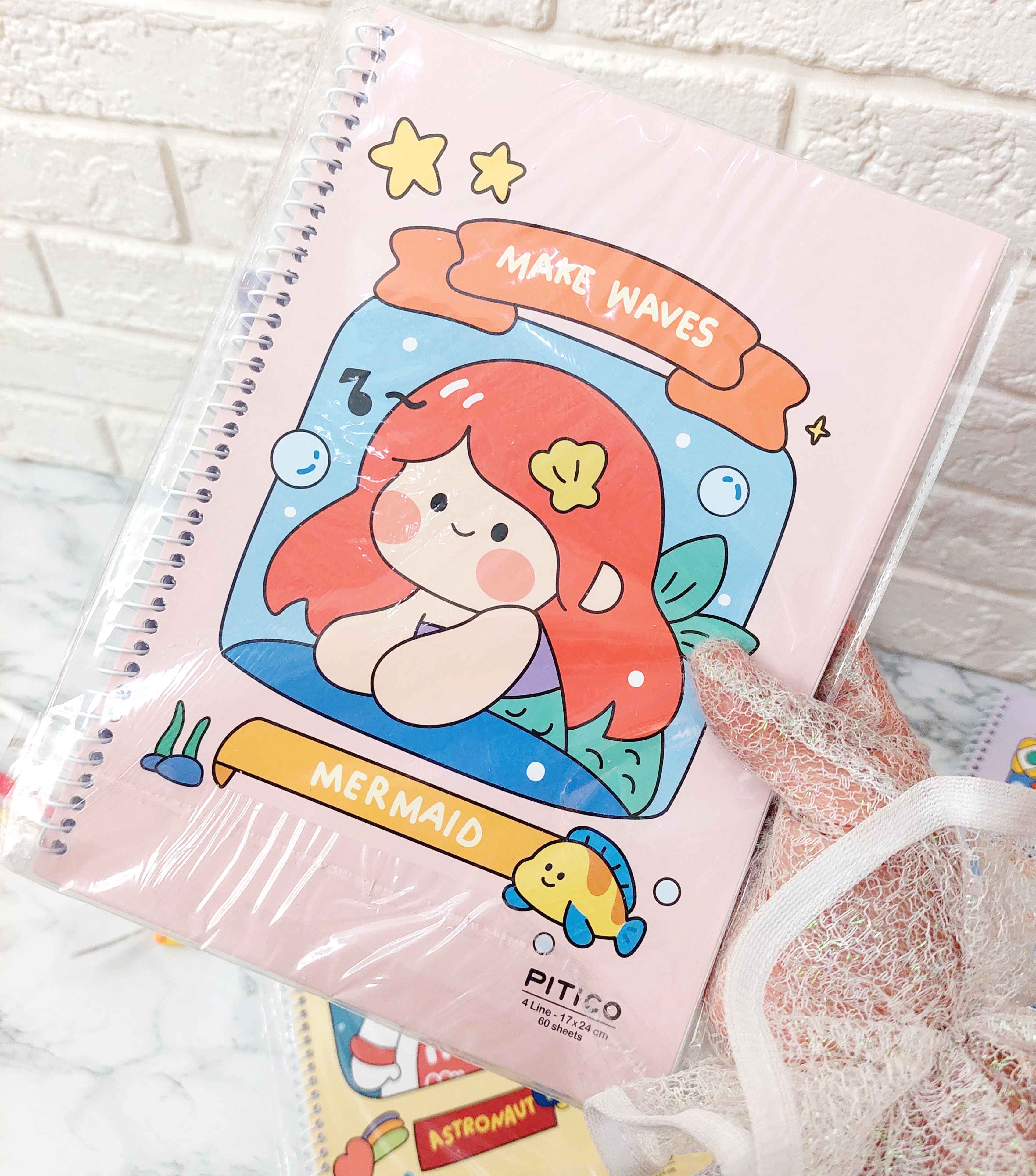 دفتر زبان چهارخط سیمی