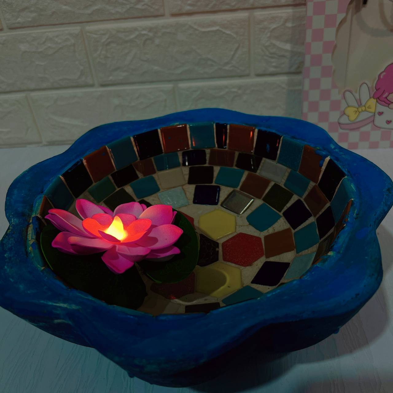 چراغ خواب گل نیلوفر ابی