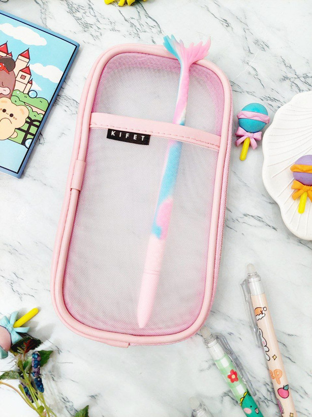 جامدادی شفاف صورتی