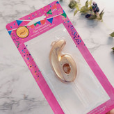 شمع عددی 6 طلایی