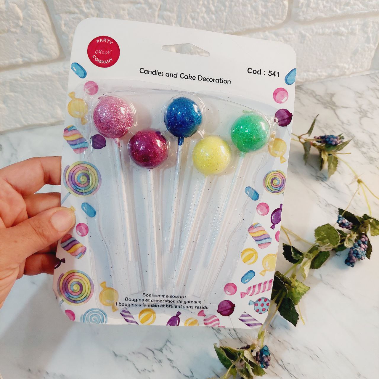 شمع توپی ابنباتی تولد