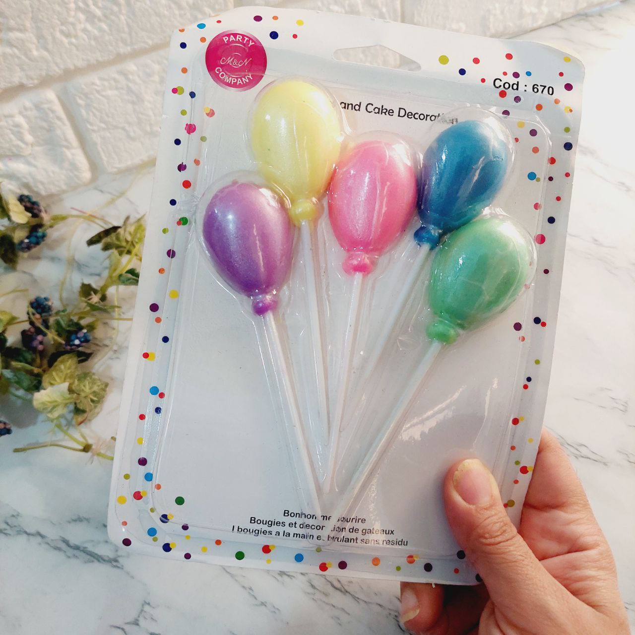 شمع بادکنکی تولد