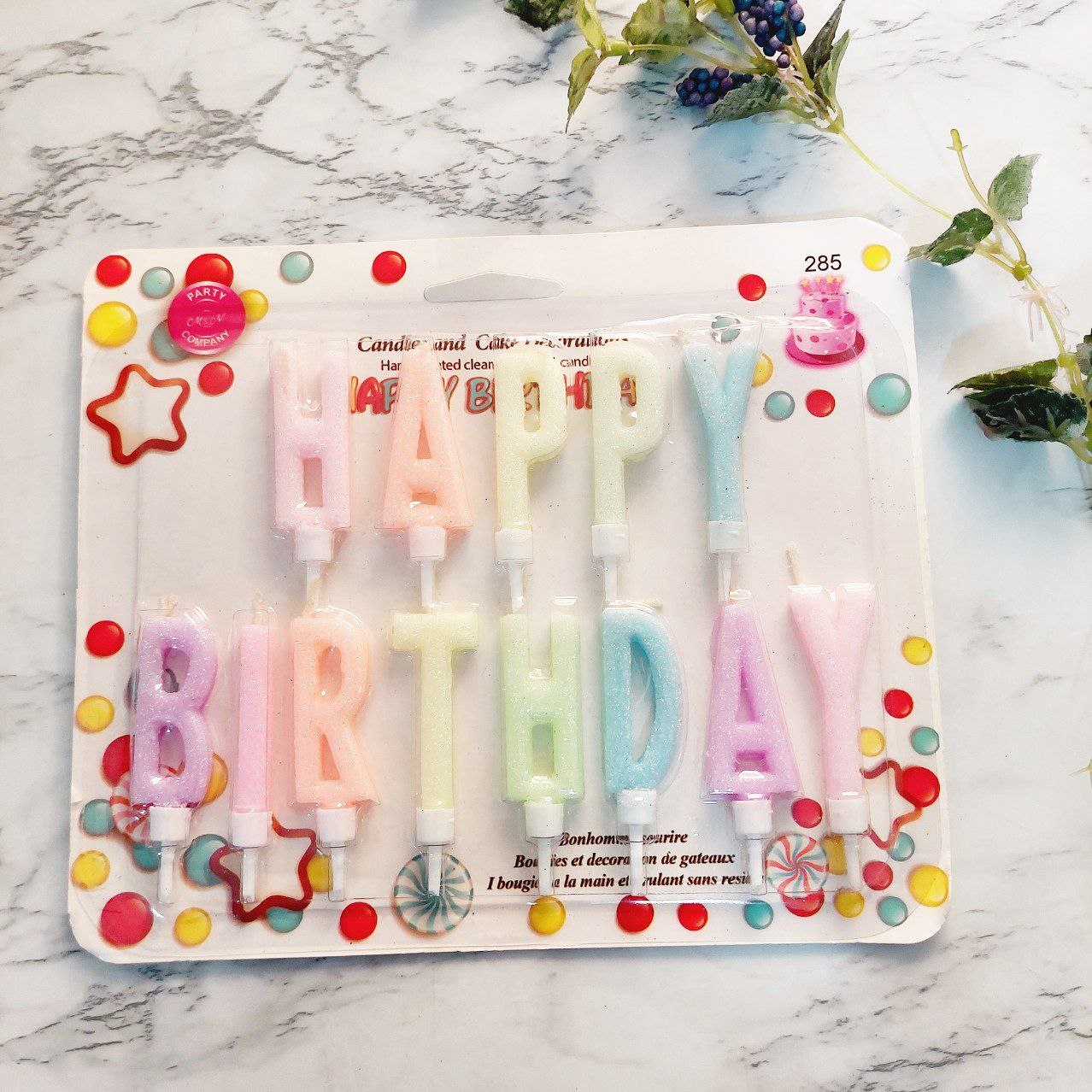 شمع پاستلی هپی برد دی