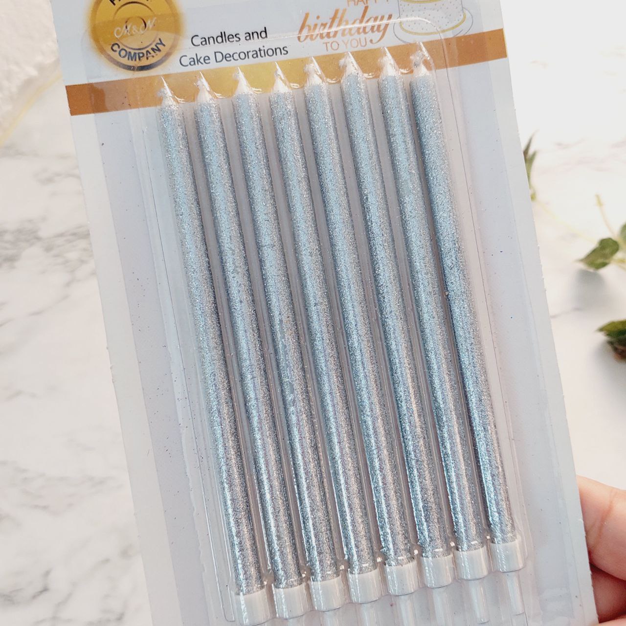 شمع مدادی نقره ای