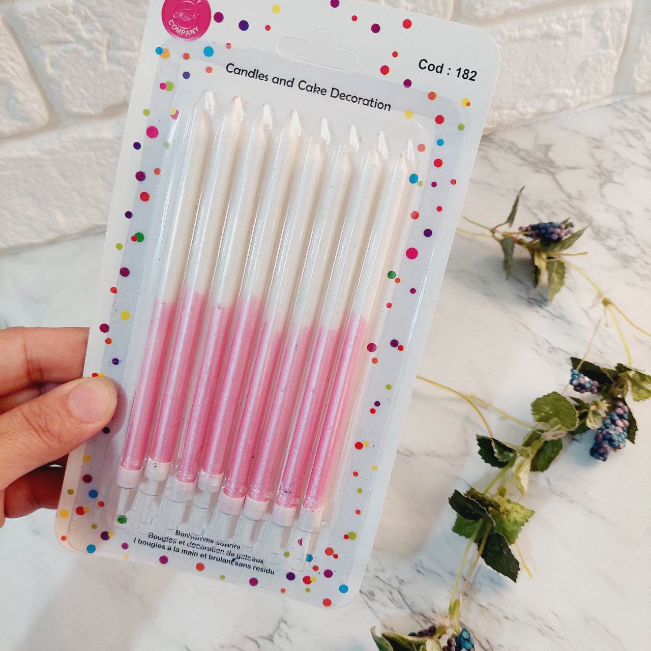 شمع مدادی صورتی