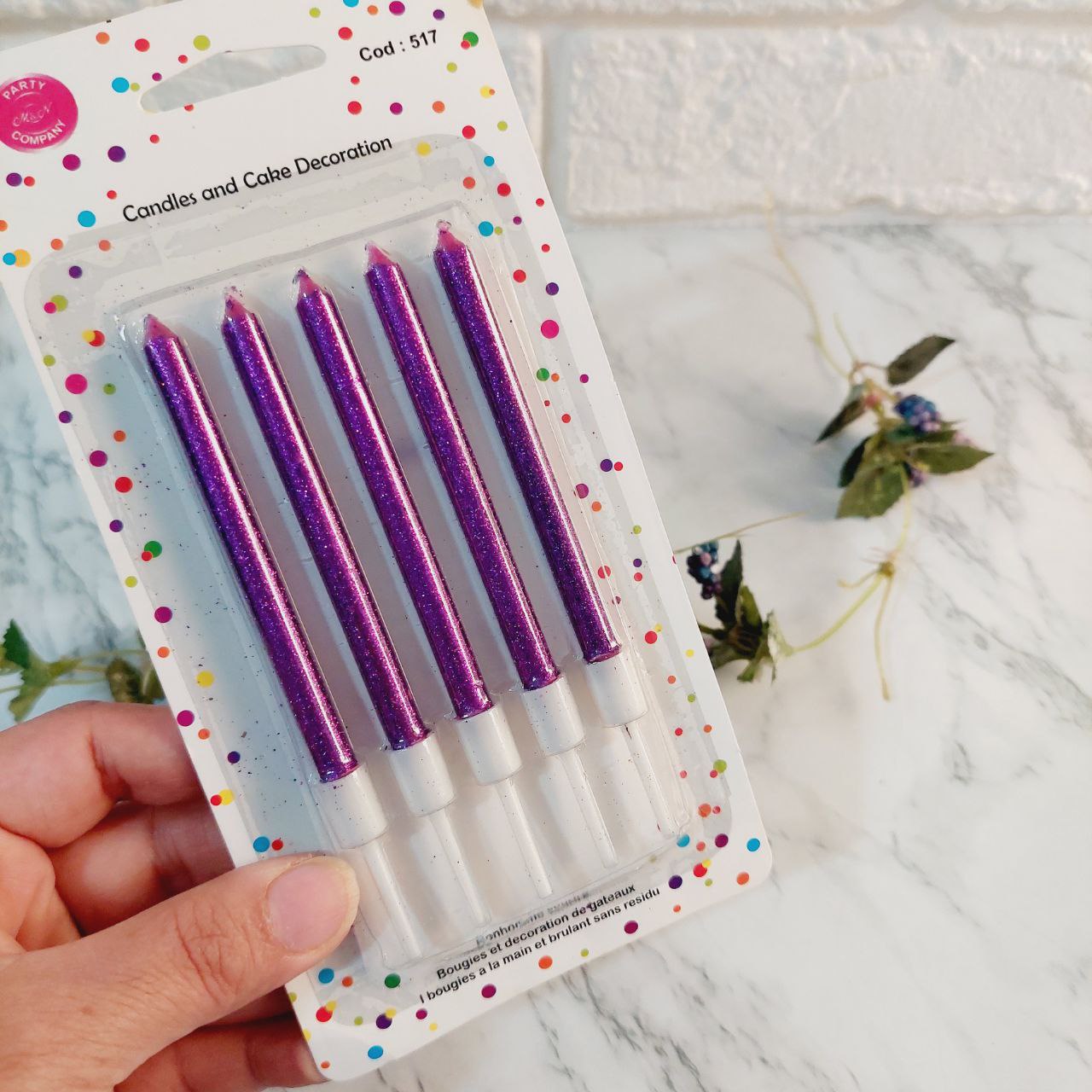 شمع مدادی بنفش