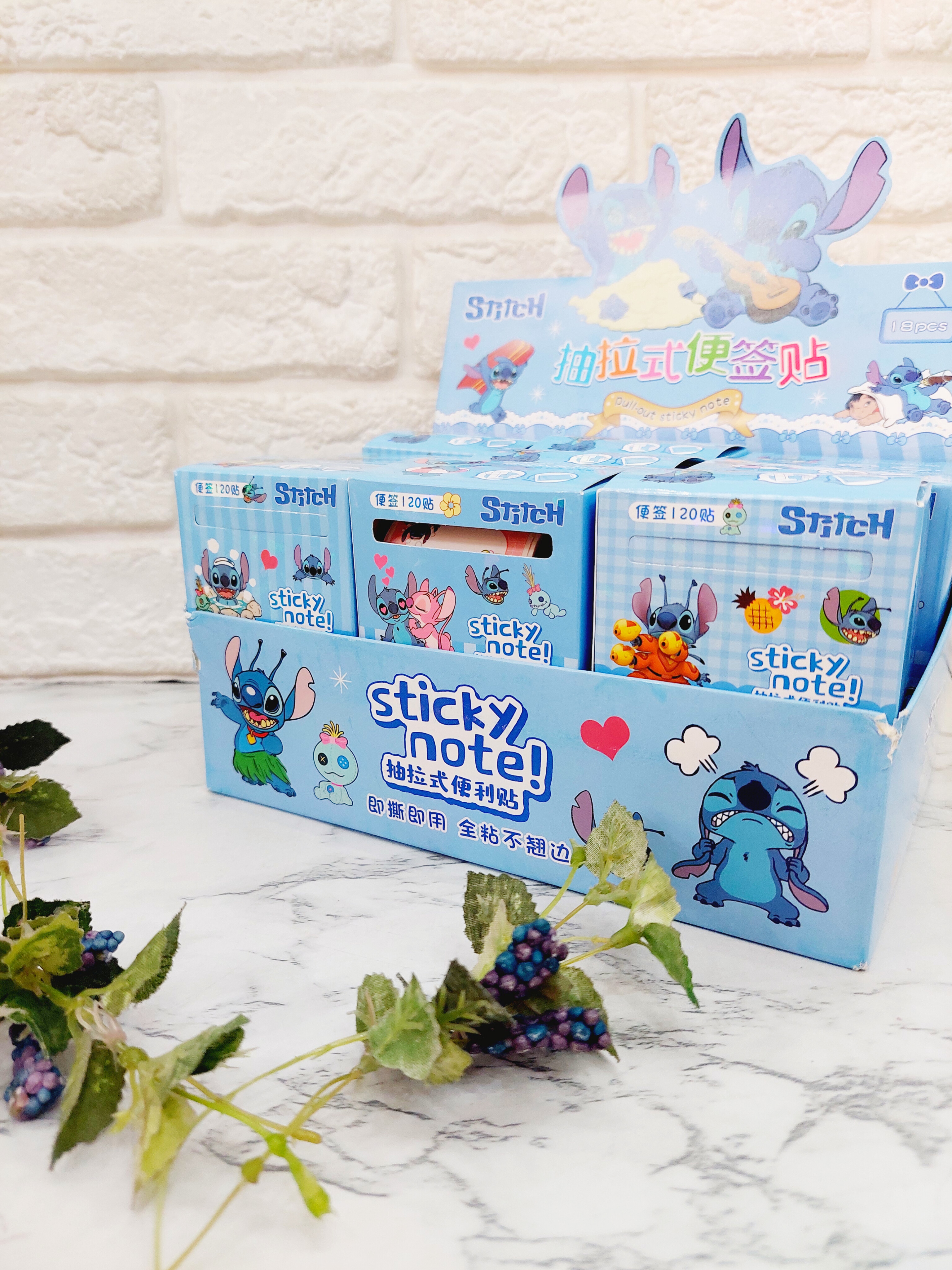 برچسب اسم رولی طرح استیج (Stitch) مدل جعبه‌ای بسته ۷۵ عددی اقتصادی